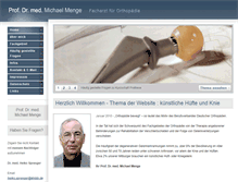 Tablet Screenshot of prof-menge.com